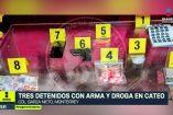 Cateo en Garza Nieto deja 3 detenidos con arma y droga