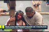 Joven cuenta experiencia al interpretar a Jesús en Viacrucis