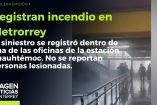 ¡Incendio en Metrorrey!: bomberos se movilizan a la estación