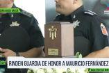 Rinden guardia de honor a Mauricio Fernández en San Pedro 