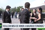Realizan misa en honor a Mauricio Fernández 