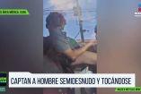 Captan a hombre desnudo y tocándose en Monterrey