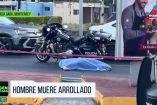 Hombre es arrollado por vehículo en Monterrey