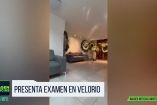 Estudiante hace examen durante velorio en Nuevo León