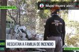 Rescatan a familia de incendio en Guadalupe