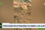 Persiguen a sujeto en cerro de la Loma Larga