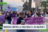 Morras feministas marchan en Monterrey contra la violencia 
