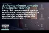 Un feroz enfrentamiento armado dejó un saldo de 7 personas muertas en General Treviño, Nuevo León. 

No te pierdas Imagen Noticias Monterrey con Claudia Ovalle de lunes a viernes por Imagen Televisión Monterrey.
 
Síguenos en nuestras redes
Instagram: https://www.instagram.com/imagentvmonterrey/
Twitter: https://twitter.com/ImagenTVMTY
Facebook: https://www.facebook.com/ImagenTVMTY/

Mantente siempre informado con las noticias sobre los acontecimientos más importantes a nivel nacional con Claudia Ovalle y Brenda Cavazos.


¡Dale like y suscríbete!