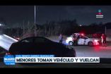 Menores de edad movilizaron a cuerpos de emergencia luego de tomar un auto sin permiso y volcarlo en Guadalupe. 

No te pierdas Imagen Noticias Monterrey con Brenda Cavazos de lunes a viernes por Imagen Televisión Monterrey.

Síguenos en nuestras redes
Instagram: https://www.instagram.com/imagentvmonterrey/
Twitter: https://twitter.com/ImagenTVMTY
Facebook: https://www.facebook.com/ImagenTVMTY/

Mantente siempre informado con las noticias sobre los acontecimientos más importantes a nivel nacional con Claudia Ovalle y Brenda Cavazos.


¡Dale like y suscríbete!