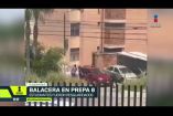 Un enfrentamiento a balazos afuera de la Prepa 6 de la UdeG, en Tlaquepaque, se habría registrado por la disputa de la zona entre dos pandillas. Por estos hechos fueron suspendidas las clases vespertinas. 

No te pierdas la Tercera Emisión de Imagen Noticias Guadalajara de lunes a viernes en punto de las 11:05 p.m. en el 3.1.

Síguenos en nuestras redes:

Instagram: https://www.instagram.com/imagentvgdl/
TikTok: https://www.tiktok.com/@imagennoticias
Twitter: https://twitter.com/ImagenTVGDL
Facebook: https://www.facebook.com/ImagenTVGDL/

Visita nuestro sitio Web: https://www.imagentv.com/guadalajara

Mantente siempre informado con las noticias sobre los acontecimientos más importantes a nivel nacional con Ricardo Camarena y Carolina Martínez.

¡Déjanos tus comentarios, da like, comparte y suscríbete!