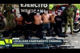 En San Francisco de Ixcatán, Zapopan, fue localizado un campamento del crimen organizado. Autoridades aseguraron seis armas largas, 20 explosivos improvisados, cargadores, equipo táctico y vehículos.