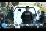Pese a la implementación de medidas preventivas por parte de las autoridades tras el hallazgo sin vida de la estudiante Karla Margarita el pasado 16 de septiembre, estudiantes del Centro Universitario de Ciencias Biológicas y Agropecuarias (#CUCBA) reportan continuar percibiendo un ambiente de constante inseguridad.

#NoticiasImagen

Síguenos en nuestras redes:

Instagram: https://www.instagram.com/imagentvgdl/
TikTok: https://www.tiktok.com/@imagennoticias
Twitter: https://twitter.com/ImagenTVGDL
Facebook: https://www.facebook.com/ImagenTVGDL/
Visita nuestro sitio Web: https://www.imagentv.com/guadalajara

Mantente siempre informado con las noticias sobre los acontecimientos más importantes a nivel nacional con Erick Breguer.

¡Déjanos tus comentarios, da like, comparte y suscríbete!