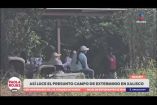 Imagen Noticias recorrió el presunto campo de exterminio en Xalisco, Nayarit, donde madres buscadoras también localizaron fosas clandestinas. La Comisión Nacional de Búsqueda envió equipo especializado al lugar.