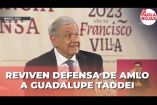 En enero, la ASF documentó un presunto esquema de triangulación de recursos públicos al interior del INE, tras las acusaciones revivieron los dichos de Andrés Manuel López Obrador donde defendía a #GuadalupeTaddei como una persona íntegra.