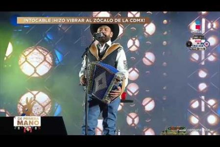 El público rompió el silencio al abarrotar por completo el Zócalo de la Ciudad de México para celebrar las Fiestas Patrias, ovacionando de principio a fin a Intocable en una noche histórica repleta de sus más grandes éxitos.

#DePrimeraManoTV
No te pierdas lo mejor del espectáculo de lunes a viernes De Primera Mano a las 3 p.m. con Gustavo Adolfo Infante, Addis Tuñón, Érika González y Lalo Carrillo por Imagen Televisión.

Visita también nuestra página: www.imagentv.com

▶️Programas completos: https://www.youtube.com/playlist?list=PLYnzMSw5fD7QoZlVNdIIdKqNpah_LS1R0
▶️Recopilación Especiales: https://www.youtube.com/playlist?list=PLYnzMSw5fD7RNZbEDMZ5q0349p-yeUEqm
▶️ Invitados De Primera Mano: https://www.youtube.com/playlist?list=PLYnzMSw5fD7QR3p02rRedi-ZorW3R2NZy

Síguenos en:
TikTok: https://www.tiktok.com/@deprimeramanoitv
Instagram: https://www.instagram.com/deprimeramanoitv/
Facebook: https://www.facebook.com/DePrimeraManoImagenTV
X: https://twitter.com/deprimeramano


O en las redes de Imagen Televisión
Facebook: https://www.facebook.com/ImagenTVMex
Twitter: https://twitter.com/ImagenTVMex
Instagram: https://www.instagram.com/imagentvmex/
TikTok: https://www.tiktok.com/@imagentv