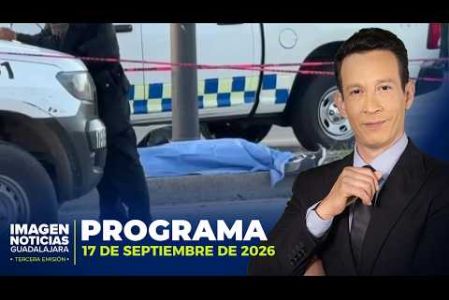 No te pierdas la Tercera Emisión de Imagen Noticias Guadalajara de lunes a viernes en punto de las 11:05 p.m. en el 3.1.

Síguenos en nuestras redes:

Instagram: https://www.instagram.com/imagentvgdl/
TikTok: https://www.tiktok.com/@imagennoticias
Twitter: https://twitter.com/ImagenTVGDL
Facebook: https://www.facebook.com/ImagenTVGDL/

Visita nuestro sitio Web: https://www.imagentv.com/guadalajara

Mantente siempre informado con las noticias sobre los acontecimientos más importantes a nivel nacional con Ricardo Camarena y Carolina Martínez.

¡Déjanos tus comentarios, da like, comparte y suscríbete!