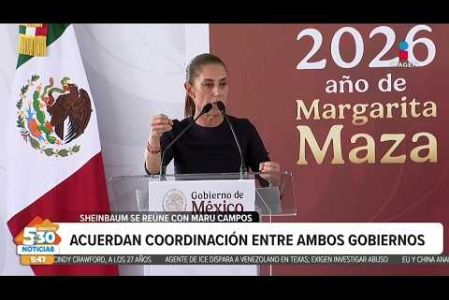 La gobernadora de #Chihauhua, #MaruCampos, calificó como un encuentro necesario su reunión de trabajo con la presidenta #ClaudiaSheinbaum, esto ocurrió el sábado pasado durante su visita a Ciudad Juárez.  

#NoticiasImagen #ImagenNoticias530 Visita nuestro sitio web: http://www.imagentv.com

No te pierdas Imagen Noticias 5:30 con Marlene Stahl, Nuria Gil y Adriana Treviño de lunes a viernes por Imagen Televisión.

TikTok 5:30: https://www.tiktok.com/@imagennoticias530 
TikTok Noticias: https://www.tiktok.com/@imagennoticias

Instagram 5:30: https://www.instagram.com/imagennoticias530 
Instagram Noticias: https://www.instagram.com/imagentvnoticias/

X 5:30: https://x.com/imagen530 
X Noticias: https://twitter.com/ImagenNoticias_
X Televisión: https://twitter.com/ImagenTVMex
 
Facebook Noticias: https://www.facebook.com/ImagenTVNoticias
 
Aquí encontrarás la mejor información nacional e internacional de Imagen Noticias con Francisco Zea, Nacho Lozano, Crystal Mendivil, Enrique Sánchez y Paola Rojas.