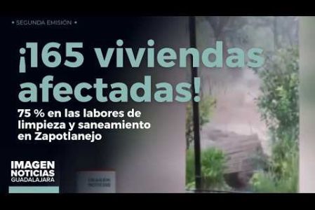 Cuerpos de emergencia y brigadistas avanzan en un 75 % en las labores de limpieza y saneamiento en #Zapotlanejo, tras las severas inundaciones del fin de semana que dejaron un saldo actualizado de más de 165 viviendas con daños directos.

#NoticiasImagen

Síguenos en nuestras redes:

Instagram: https://www.instagram.com/imagentvgdl/
TikTok: https://www.tiktok.com/@imagennoticias
Twitter: https://twitter.com/ImagenTVGDL
Facebook: https://www.facebook.com/ImagenTVGDL/
Visita nuestro sitio Web: https://www.imagentv.com/guadalajara

Mantente siempre informado con las noticias sobre los acontecimientos más importantes a nivel nacional con Carolina Martínez.

¡Déjanos tus comentarios, da like, comparte y suscríbete!
