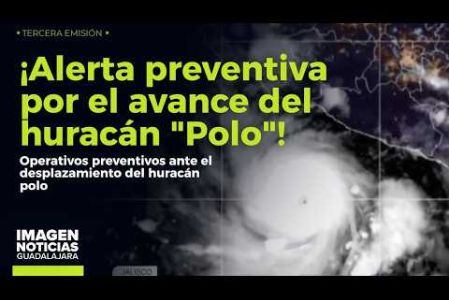 La Unidad Estatal de Protección Civil y Bomberos de #Jalisco implementó operativos preventivos ante el desplazamiento del #HuracánPolo, que alcanzó la categoría 2 mientras avanza frente a la costa del Pacífico.

Síguenos en nuestras redes:

#NoticiasImagen

Instagram: https://www.instagram.com/imagentvgdl/
TikTok: https://www.tiktok.com/@imagennoticias
Twitter: https://twitter.com/ImagenTVGDL
Facebook: https://www.facebook.com/ImagenTVGDL/
Visita nuestro sitio Web: https://www.imagentv.com/guadalajara

Mantente siempre informado con las noticias sobre los acontecimientos más importantes a nivel nacional con Ricardo Camarena.

¡Déjanos tus comentarios, da like, comparte y suscríbete!