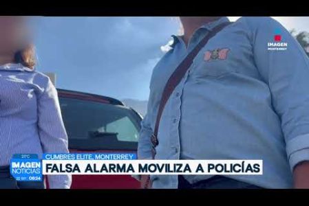 Una falsa alarma moviliza a la policía en Monterrey: habían reportado una balacera dentro de una tienda. 

No te pierdas Imagen Noticias Monterrey con Brenda Cavazos de lunes a viernes por Imagen Televisión Monterrey.

Síguenos en nuestras redes
Instagram: https://www.instagram.com/imagentvmonterrey/
Twitter: https://twitter.com/ImagenTVMTY
Facebook: https://www.facebook.com/ImagenTVMTY/

Mantente siempre informado con las noticias sobre los acontecimientos más importantes a nivel nacional con Claudia Ovalle y Brenda Cavazos.


¡Dale like y suscríbete!