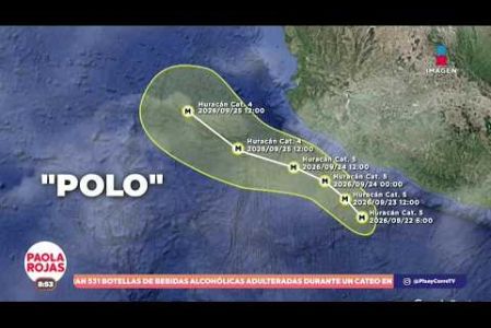 El huracán “Polo” se intensificó a categoría 5 en el océano Pacífico. Aunque no tocará tierra, genera fuertes lluvias en varios estados del país, entre ellos Guerrero y Colima.