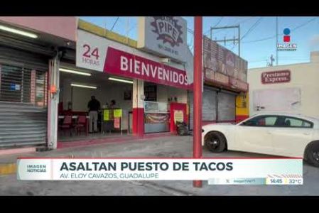 Sujetos asaltan un puesto de tacos en Guadalupe. 

No te pierdas Imagen Noticias Monterrey con Claudia Ovalle de lunes a viernes por Imagen Televisión Monterrey.
 
Síguenos en nuestras redes
Instagram: https://www.instagram.com/imagentvmonterrey/
Twitter: https://twitter.com/ImagenTVMTY
Facebook: https://www.facebook.com/ImagenTVMTY/

Mantente siempre informado con las noticias sobre los acontecimientos más importantes a nivel nacional con Claudia Ovalle y Brenda Cavazos.


¡Dale like y suscríbete!
