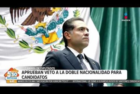 Ayer los diputados de #Morena y sus aliados sacaron adelante la iniciativa para prohibir la doble nacionalidad para quienes aspiren a la presidencia o a una gubernatura, la aprobación generó un debate lleno de descalificaciones y cuestionamientos de la oposición.

#NoticiasImagen #ImagenNoticias530 Visita nuestro sitio web: http://www.imagentv.com

No te pierdas Imagen Noticias 5:30 con Marlene Stahl, Nuria Gil y Adriana Treviño de lunes a viernes por Imagen Televisión.

TikTok 5:30: https://www.tiktok.com/@imagennoticias530 
TikTok Noticias: https://www.tiktok.com/@imagennoticias

Instagram 5:30: https://www.instagram.com/imagennoticias530 
Instagram Noticias: https://www.instagram.com/imagentvnoticias/

X 5:30: https://x.com/imagen530 
X Noticias: https://twitter.com/ImagenNoticias_
X Televisión: https://twitter.com/ImagenTVMex
 
Facebook Noticias: https://www.facebook.com/ImagenTVNoticias
 
Aquí encontrarás la mejor información nacional e internacional de Imagen Noticias con Francisco Zea, Nacho Lozano, Crystal Mendivil, Enrique Sánchez y Paola Rojas.