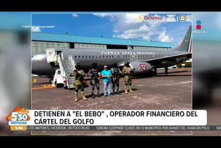 En un operativo conjunto de las Fuerzas Especiales, Guardia Nacional y la #FGR, realizaron 19 cateos en Chihuahua, Nuevo León y Tamaulipas, donde fue detenido Jesús Manuel "N", alias "El Bebo", señalado como operador financiero de una facción del Cártel del Golfo.

#NoticiasImagen #ImagenNoticias530 Visita nuestro sitio web: http://www.imagentv.com

No te pierdas Imagen Noticias 5:30 con Marlene Stahl, Nuria Gil y Adriana Treviño de lunes a viernes por Imagen Televisión.

TikTok 5:30: https://www.tiktok.com/@imagennoticias530 
TikTok Noticias: https://www.tiktok.com/@imagennoticias

Instagram 5:30: https://www.instagram.com/imagennoticias530 
Instagram Noticias: https://www.instagram.com/imagentvnoticias/

X 5:30: https://x.com/imagen530 
X Noticias: https://twitter.com/ImagenNoticias_
X Televisión: https://twitter.com/ImagenTVMex
 
Facebook Noticias: https://www.facebook.com/ImagenTVNoticias
 
Aquí encontrarás la mejor información nacional e internacional de Imagen Noticias con Francisco Zea, Nacho Lozano, Crystal Mendivil, Enrique Sánchez y Paola Rojas.