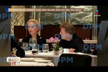 EXCLUSIVA ¡Luis Miguel fue CAPTADO CENANDO con la diseñadora de alta costura Carolina Herrera en Manhattan!

#DePrimeraManoTV
No te pierdas lo mejor del espectáculo de lunes a viernes De Primera Mano a las 3 p.m. con Gustavo Adolfo Infante, Addis Tuñón, Érika González y Lalo Carrillo por Imagen Televisión.

Visita también nuestra página: www.imagentv.com

▶️Programas completos: https://www.youtube.com/playlist?list=PLYnzMSw5fD7QoZlVNdIIdKqNpah_LS1R0
▶️Recopilación Especiales: https://www.youtube.com/playlist?list=PLYnzMSw5fD7RNZbEDMZ5q0349p-yeUEqm
▶️ Invitados De Primera Mano: https://www.youtube.com/playlist?list=PLYnzMSw5fD7QR3p02rRedi-ZorW3R2NZy

Síguenos en:
TikTok: https://www.tiktok.com/@deprimeramanoitv
Instagram: https://www.instagram.com/deprimeramanoitv/
Facebook: https://www.facebook.com/DePrimeraManoImagenTV
X: https://twitter.com/deprimeramano


O en las redes de Imagen Televisión
Facebook: https://www.facebook.com/ImagenTVMex
Twitter: https://twitter.com/ImagenTVMex
Instagram: https://www.instagram.com/imagentvmex/
TikTok: https://www.tiktok.com/@imagentv