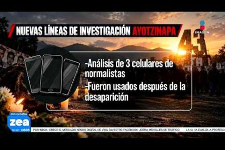 El Gobierno Federal abrió cuatro nuevas líneas de investigación del caso Ayotzinapa a partir del reanálisis de documentos y registros telefónicos con el objetivo de esclarecer los hechos ocurridos en 2014.