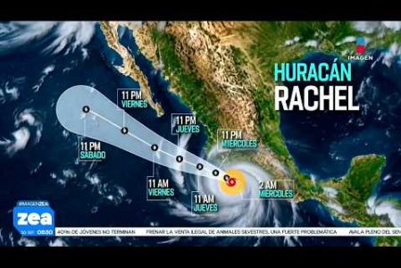 La tormenta tropical “Rachel” intensificó la fuerza de sus vientos y se convirtió en huracán, aumentando la probabilidad de lluvias torrenciales en Michoacán.