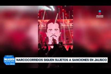 El Gobierno del Estado aclaró que las sanciones contra la interpretación de narcocorridos y contenidos que hagan apología del delito en espectáculos públicos continúan plenamente vigentes en #Jalisco.

#NoticiasImagen

Síguenos en nuestras redes:

Instagram: https://www.instagram.com/imagentvgdl/
TikTok: https://www.tiktok.com/@imagennoticias
Twitter: https://twitter.com/ImagenTVGDL
Facebook: https://www.facebook.com/ImagenTVGDL/
Visita nuestro sitio Web: https://www.imagentv.com/guadalajara

Mantente siempre informado con las noticias sobre los acontecimientos más importantes a nivel nacional con Erick Breguer.

¡Déjanos tus comentarios, da like, comparte y suscríbete!