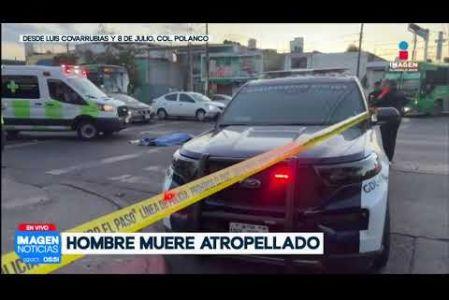 Un hombre de aproximadamente 55 años, presuntamente un guardia de seguridad privada que se dirigía a iniciar su jornada laboral, murió tras ser atropellado en el cruce de las Avenidas 8 de Julio y Luis Covarrubias, en la Col. Polanco de #Guadalajara.

#NoticiasImagen

Síguenos en nuestras redes:

Instagram: https://www.instagram.com/imagentvgdl/
TikTok: https://www.tiktok.com/@imagennoticias
Twitter: https://twitter.com/ImagenTVGDL
Facebook: https://www.facebook.com/ImagenTVGDL/
Visita nuestro sitio Web: https://www.imagentv.com/guadalajara

Mantente siempre informado con las noticias sobre los acontecimientos más importantes a nivel nacional con Erick Breguer.

¡Déjanos tus comentarios, da like, comparte y suscríbete!