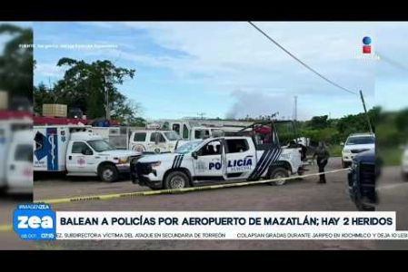 Elementos de la policía municipal de #Mazatlán fueron atacados en las inmediaciones de la carretera al Aeropuerto Internacional, así lo informó la Secretaría de Seguridad Pública de #Sinaloa; la agresión generó un fuerte operativo de seguridad. 

#NoticiasImagen #LoDijoZea #ImagenNoticias 

Visita nuestro sitio web: http://www.imagentv.com

No te pierdas Imagen Noticias con Francisco Zea de lunes a viernes en punto de las 6:30 am por Imagen Televisión.

TikTok: https://www.tiktok.com/@imagennoticias

Instagram Imagen Noticias con Francisco Zea: https://www.instagram.com/imagenzea 
Instagram: https://www.instagram.com/imagentvnoticias/

X Imagen Noticias con Francisco Zea: https://x.com/imagenZea 
X Noticias: https://twitter.com/ImagenNoticias_
X Televisión: https://twitter.com/ImagenTVMex 
 
Facebook Imagen Noticias con Francisco Zea: https://www.facebook.com/ImagenZea/ 
Facebook: https://www.facebook.com/ImagenTVNoticias
 
Aquí encontrarás la mejor información nacional e internacional de Imagen Noticias con Francisco Zea, Nacho Lozano, Crystal Mendivil, Enrique Sánchez y Paola Rojas.