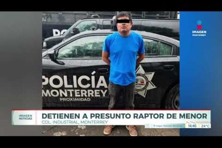 Sujeto es capturado por rapto de menor en Monterrey. 

No te pierdas Imagen Noticias Monterrey con Claudia Ovalle de lunes a viernes por Imagen Televisión Monterrey.
 
Síguenos en nuestras redes
Instagram: https://www.instagram.com/imagentvmonterrey/
Twitter: https://twitter.com/ImagenTVMTY
Facebook: https://www.facebook.com/ImagenTVMTY/

Mantente siempre informado con las noticias sobre los acontecimientos más importantes a nivel nacional con Claudia Ovalle y Brenda Cavazos.


¡Dale like y suscríbete!