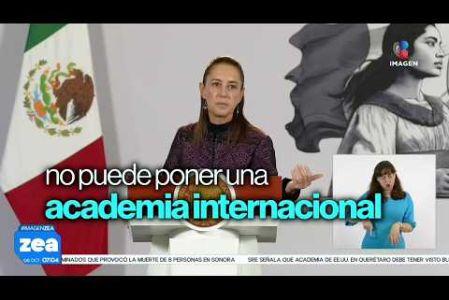 #MauricioKuri, gobernador de #Querétaro, y #RonaldJohnson colocaron la primera piedra de la Academia Internacional de Capacitación Policial que tiene el objetivo de recibir instrucción de agencias norteamericanas contra delitos relacionados con el tráfico de drogas y armas, al respecto, la presidenta #ClaudiaShienbaum ordenó una explicación. 

#NoticiasImagen #LoDijoZea #ImagenNoticias 

Visita nuestro sitio web: http://www.imagentv.com

No te pierdas Imagen Noticias con Francisco Zea de lunes a viernes en punto de las 6:30 am por Imagen Televisión.

TikTok: https://www.tiktok.com/@imagennoticias

Instagram Imagen Noticias con Francisco Zea: https://www.instagram.com/imagenzea 
Instagram: https://www.instagram.com/imagentvnoticias/

X Imagen Noticias con Francisco Zea: https://x.com/imagenZea 
X Noticias: https://twitter.com/ImagenNoticias_
X Televisión: https://twitter.com/ImagenTVMex 
 
Facebook Imagen Noticias con Francisco Zea: https://www.facebook.com/ImagenZea/ 
Facebook: https://www.facebook.com/ImagenTVNoticias
 
Aquí encontrarás la mejor información nacional e internacional de Imagen Noticias con Francisco Zea, Nacho Lozano, Crystal Mendivil, Enrique Sánchez y Paola Rojas.