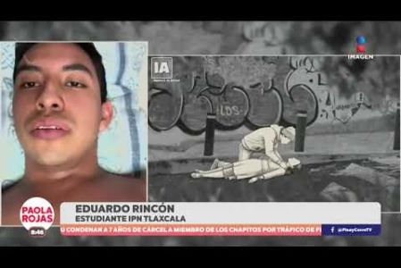 Eduardo intentó defender a su compañera de su expareja y terminó agredido con un arma blanca afuera del IPN Tlaxcala. Hoy se recupera, mientras su familia exige justicia.