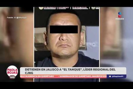 Omar García Harfuch confirmó la detención de Iván “N”, alias “El Tanque”, señalado como cercano a “El Mencho”.