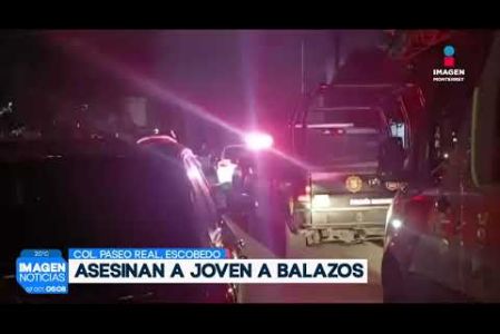 Un joven perdió la vida en Escobedo luego de ser baleado. 

No te pierdas Imagen Noticias Monterrey con Brenda Cavazos de lunes a viernes por Imagen Televisión Monterrey.

Síguenos en nuestras redes
Instagram: https://www.instagram.com/imagentvmonterrey/
Twitter: https://twitter.com/ImagenTVMTY
Facebook: https://www.facebook.com/ImagenTVMTY/

Mantente siempre informado con las noticias sobre los acontecimientos más importantes a nivel nacional con Claudia Ovalle y Brenda Cavazos.


¡Dale like y suscríbete!