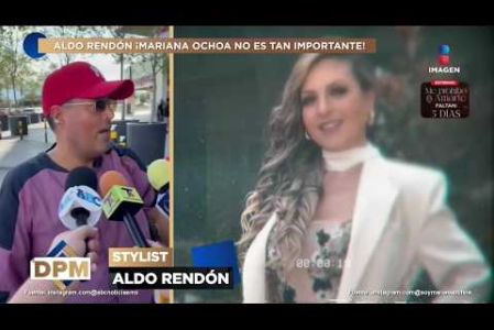 Aldo Rendón rompió el silencio al salir en férrea defensa de Mariana Ochoa, encarando los micrófonos de la prensa para desmentir tajantemente el supuesto distanciamiento o pelea con la cantante y aclarando lo que realmente sucedió entre ellos tras los polémicos rumores que inundaron las redes.


#DePrimeraManoTV
No te pierdas lo mejor del espectáculo de lunes a viernes De Primera Mano a las 3 p.m. con Gustavo Adolfo Infante, Addis Tuñón, Érika González y Lalo Carrillo por Imagen Televisión.

Visita también nuestra página: www.imagentv.com

▶️Programas completos: https://www.youtube.com/playlist?list=PLYnzMSw5fD7QoZlVNdIIdKqNpah_LS1R0
▶️Recopilación Especiales: https://www.youtube.com/playlist?list=PLYnzMSw5fD7RNZbEDMZ5q0349p-yeUEqm
▶️ Invitados De Primera Mano: https://www.youtube.com/playlist?list=PLYnzMSw5fD7QR3p02rRedi-ZorW3R2NZy

Síguenos en:
TikTok: https://www.tiktok.com/@deprimeramanoitv
Instagram: https://www.instagram.com/deprimeramanoitv/
Facebook: https://www.facebook.com/DePrimeraManoImagenTV
X: https://twitter.com/deprimeramano


O en las redes de Imagen Televisión
Facebook: https://www.facebook.com/ImagenTVMex
Twitter: https://twitter.com/ImagenTVMex
Instagram: https://www.instagram.com/imagentvmex/
TikTok: https://www.tiktok.com/@imagentv