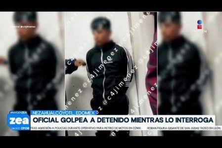 Un video exhibe lo que sería un caso de abuso policial en #Nezahualcóyotl, Estado de México. En las imágenes, un mando de la policía municipal aplicó sus propios métodos de interrogatorio en contra de un detenido señalado por robar tiendas de conveniencia.   

#NoticiasImagen #LoDijoZea #ImagenNoticias