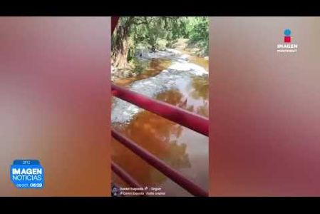Vecinos de Juárez denuncian un color naranja en un cuerpo de agua.


No te pierdas Imagen Noticias Monterrey con Brenda Cavazos de lunes a viernes por Imagen Televisión Monterrey.

Síguenos en nuestras redes
Instagram: https://www.instagram.com/imagentvmonterrey/
Twitter: https://twitter.com/ImagenTVMTY
Facebook: https://www.facebook.com/ImagenTVMTY/

Mantente siempre informado con las noticias sobre los acontecimientos más importantes a nivel nacional con Claudia Ovalle y Brenda Cavazos.


¡Dale like y suscríbete!