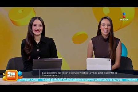 Visita nuestro sitio web: http://www.imagentv.com

No te pierdas Imagen Noticias 5:30 con Marlene Stahl, Nuria Gil y Adriana Treviño de lunes a viernes por Imagen Televisión.

TikTok 5:30: https://www.tiktok.com/@imagennoticias530 
TikTok Noticias: https://www.tiktok.com/@imagennoticias

Instagram 5:30: https://www.instagram.com/imagennoticias530 
Instagram Noticias: https://www.instagram.com/imagentvnoticias/

X 5:30: https://x.com/imagen530 
X Noticias: https://twitter.com/ImagenNoticias_
X Televisión: https://twitter.com/ImagenTVMex
 
Facebook Noticias: https://www.facebook.com/ImagenTVNoticias
 
Aquí encontrarás la mejor información nacional e internacional de Imagen Noticias con Francisco Zea, Nacho Lozano, Crystal Mendivil, Enrique Sánchez y Paola Rojas.