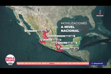 Trabajadores del IMSS marcharán a las 15:00 horas del Centro Médico Nacional Siglo XXI a Palacio Nacional. Se prevén cierres en Reforma, Insurgentes, Cuauhtémoc, Circuito Interior y Tlalpan.