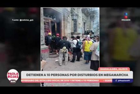 La Secretaría de Gobierno de Jalisco informó sobre la detención de 10 personas por los disturbios durante la marcha por la crisis del agua. Según los asistentes, personas encapuchadas intentaron infiltrarse y agredieron a periodistas que documentaban la movilización.