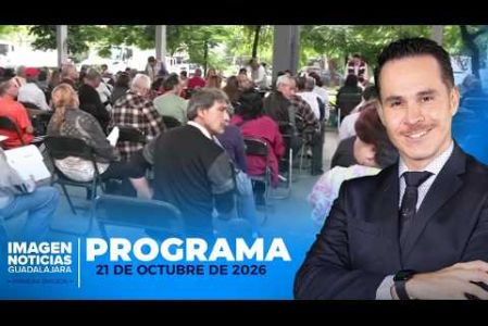 No te pierdas Imagen Noticias Guadalajara con Erick Breguer de lunes a viernes en punto de las 5:50 a.m. en el 3.1 por Imagen Televisión Guadalajara.

#NoticiasImagen

Síguenos en nuestras redes:

Instagram: https://www.instagram.com/imagentvgdl/
TikTok: https://www.tiktok.com/@imagennoticias
Twitter: https://twitter.com/ImagenTVGDL
Facebook: https://www.facebook.com/ImagenTVGDL/
Visita nuestro sitio Web: https://www.imagentv.com/guadalajara

Mantente siempre informado con las noticias sobre los acontecimientos más importantes a nivel nacional con Erick Breguer, Carolina Martínez y Ricardo Camarena.

¡Déjanos tus comentarios, da like, comparte y suscríbete!
