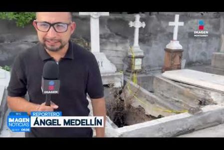 Los panteones de Nuevo León se están alistando para el día de muertos. 

No te pierdas Imagen Noticias Monterrey con Brenda Cavazos de lunes a viernes por Imagen Televisión Monterrey.

Síguenos en nuestras redes
Instagram: https://www.instagram.com/imagentvmonterrey/
Twitter: https://twitter.com/ImagenTVMTY
Facebook: https://www.facebook.com/ImagenTVMTY/

Mantente siempre informado con las noticias sobre los acontecimientos más importantes a nivel nacional con Claudia Ovalle y Brenda Cavazos.


¡Dale like y suscríbete!