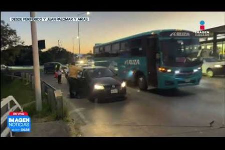 Un percance por alcance registrado sobre #PeriféricoNorte, a las afueras de la estación Periférico Belenes de la Línea 3 del #TrenLigero en #Zapopan, provoca severas complicaciones viales con avance a vuelta de rueda desde el camino a Bosque de San Isidro en dirección al poniente.

#NoticiasImagen

Síguenos en nuestras redes:

Instagram: https://www.instagram.com/imagentvgdl/
TikTok: https://www.tiktok.com/@imagennoticias
Twitter: https://twitter.com/ImagenTVGDL
Facebook: https://www.facebook.com/ImagenTVGDL/
Visita nuestro sitio Web: https://www.imagentv.com/guadalajara

Mantente siempre informado con las noticias sobre los acontecimientos más importantes a nivel nacional con Erick Breguer.

¡Déjanos tus comentarios, da like, comparte y suscríbete!