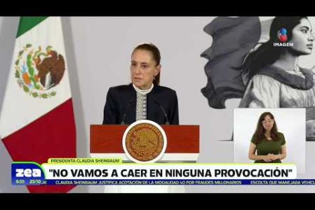 Luego de que el presidente #DonaldTrump cuestionara a #ClaudiaSheinbaum por su formación como bailarina de ballet, la presidenta aseguró que su gobierno no va a responder a las declaraciones de los políticos estadounidenses para no caer en provocaciones.

#NoticiasImagen #LoDijoZea #ImagenNoticias Visita nuestro sitio web: http://www.imagentv.com

No te pierdas Imagen Noticias con Francisco Zea de lunes a viernes en punto de las 6:30 am por Imagen Televisión.

TikTok: https://www.tiktok.com/@imagennoticias

Instagram Imagen Noticias con Francisco Zea: https://www.instagram.com/imagenzea 
Instagram: https://www.instagram.com/imagentvnoticias/

X Imagen Noticias con Francisco Zea: https://x.com/imagenZea 
X Noticias: https://twitter.com/ImagenNoticias_
X Televisión: https://twitter.com/ImagenTVMex 
 
Facebook Imagen Noticias con Francisco Zea: https://www.facebook.com/ImagenZea/ 
Facebook: https://www.facebook.com/ImagenTVNoticias
 
Aquí encontrarás la mejor información nacional e internacional de Imagen Noticias con Francisco Zea, Nacho Lozano, Crystal Mendivil, Enrique Sánchez y Paola Rojas.