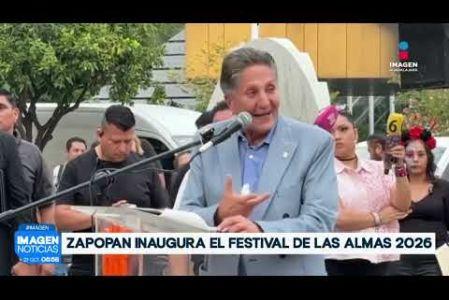 El gobierno municipal inauguró el Festival de las Almas 2026 en el Centro Histórico de #Zapopan.

#NoticiasImagen

Síguenos en nuestras redes:

Instagram: https://www.instagram.com/imagentvgdl/
TikTok: https://www.tiktok.com/@imagennoticias
Twitter: https://twitter.com/ImagenTVGDL
Facebook: https://www.facebook.com/ImagenTVGDL/
Visita nuestro sitio Web: https://www.imagentv.com/guadalajara

Mantente siempre informado con las noticias sobre los acontecimientos más importantes a nivel nacional con Erick Breguer.

¡Déjanos tus comentarios, da like, comparte y suscríbete!